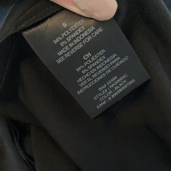 Norma Kamali black long sleeve dress with cutout neckline design. - Picture 4 of 9